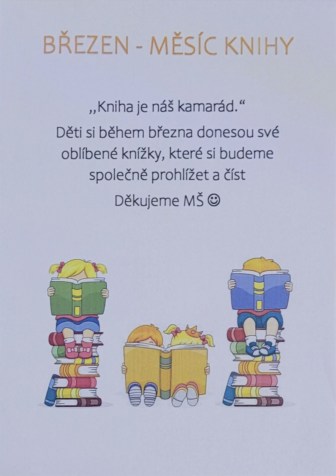 březen měsíc knihy