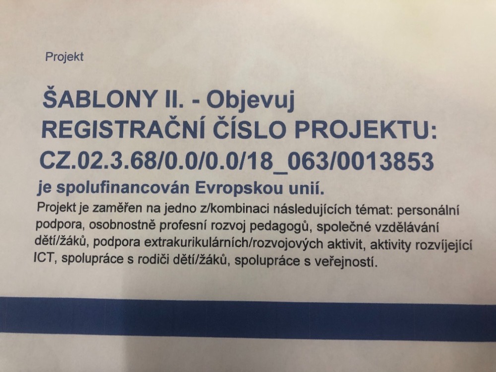 Hraj si - REGISTRAČNÍ ČÍSLO PROJEKTU:CZ.02.3.X/0.0/0.0/20_080/0021946